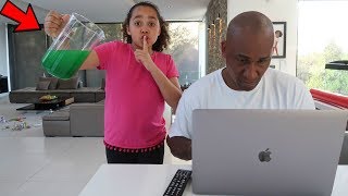 SLIME PRANK ON MY DAD [upl. by Bobinette28]