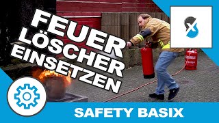 Feuerlöscher richtig einsetzen  Safety Basix [upl. by Htebazil]