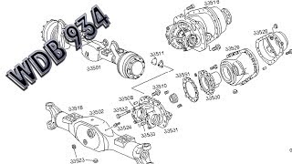 Mercedes Benz Actros  WDB 934 Air suspension Shock absorber Axle housing steering knuckle [upl. by Janeen]