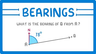 GCSE Maths  What are Bearings 118 [upl. by Coster984]