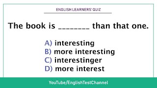 Comparison of Adjectives Comparative and Superlative Adjectives in English Grammar [upl. by Atsirhc]