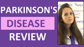 Parkinsons Disease Symptoms Treatment Nursing Care Pathophysiology NCLEX Review [upl. by Thaine]