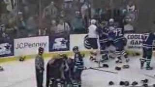 Clark vs Lacroix and Potvin vs Hextall Nov 10 1996 [upl. by Derna404]