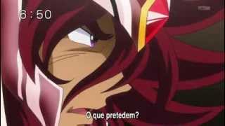 Saint Seiya Omega 87 A Exclamação de Atena com Shiryu Fudou e Kiki [upl. by Ivah]