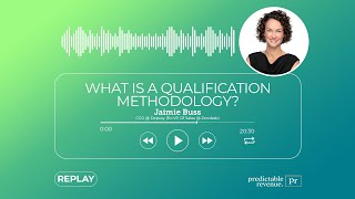 What Is a Qualification Methodology  Predictable Revenue Sales Tips [upl. by Cida]