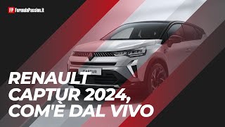 Renault Captur 2024 anteprima  Comè dal vivo più tech e cè il MildHybrid [upl. by Celik]