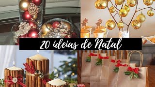 20 IDEIAS DE DECORAÇÃO DE NATAL SIMPLES E BARATA [upl. by Bechler]