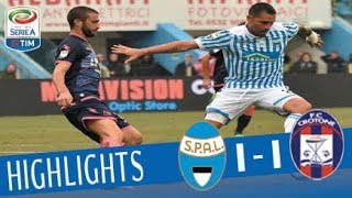 Spal  Crotone  11  Highlights  Giornata 7  Serie A TIM 201718 [upl. by Eimmat]