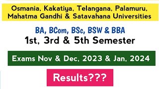 when Degree results 2024 OU KU PU TU MGU SU  ug 1st sem results  Degree 1st 3rd 5th Sem results [upl. by Anile]