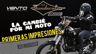 Thunderstar 300 2024 ¡PRIMERAS IMPRESIONES MANEJANDOLA  Motos Vento [upl. by Odrude840]