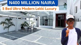 INSIDE A N400M 250K ULTRAMODERN 5BEDROOM DUPLEX IN LEKKI LAGOS [upl. by Carey]