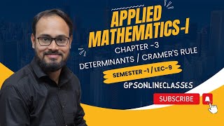 Cramers rule  System of Linear Equations  Determinants  Solution of Linear equation [upl. by Ahsaet]