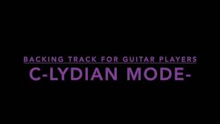 C Lydian Mode Guitar Backing Track Jam Practice for Guitar Slow [upl. by Elah]