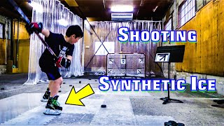 Synthetic Ice Tiles Shooting Drills Hockey Revolution App [upl. by Willett]