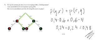 Exempelprov Sannolikhet matematik 1 [upl. by Yrohcaz]