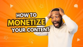 How to Monetize Your Content  Soft Skill Network [upl. by Evander]