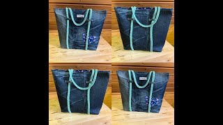 Tasche aus Jeanshose nähen [upl. by Ragnar]