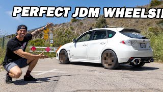 The Hatch STI Gets NEW JDM WHEELS The PERFECT Setup [upl. by Melgar267]