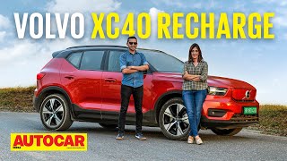 2022 Volvo XC40 Recharge review  408hp XC40 electric is here  Drive  Autocar India [upl. by Ahsiym]