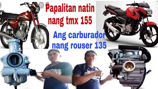 rouser 135 carburator replace tmx 155 carburator👍👍👍 [upl. by Batholomew761]