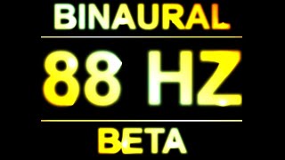 PURE 88HZ BINAURAL BEATS  8D AUDIO  BETA WAVES [upl. by Aborn]