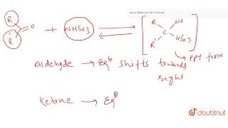 Assertion A Pentan2one on reaction with NaHSO3 gives sodium bisulphite adduct product R [upl. by Allemrac338]