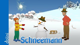 Schneemann  Winterlied von Dolini  Weihnachtslieder zum Mitsingen [upl. by Vanderhoek]