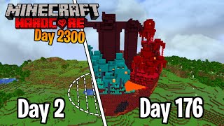 I Survived 2300 Days in Hardcore Minecraft Nether Island [upl. by Nreval]