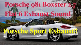 Porsche 981 Boxster 27 Flat 6 Sport Exhaust SoundDaytime Driving In Japan [upl. by Christal614]