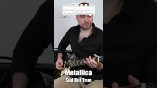 Metallica  Sad But True Guitar Tutorial guitartutorial guitarlesson guitar [upl. by Enrahs]