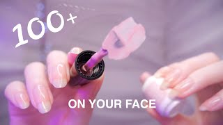 ASMR 100 TRIGGERS on YOUR FACE First Person  NonStop Tingles [upl. by Jenda]