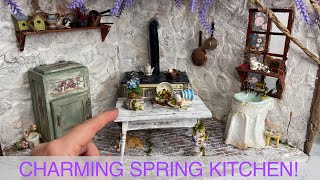 Start to Finish Trash to Treasure Spring Kitchen MakeOver [upl. by Julius]