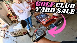 Unbelievable Golf Club Deals Treasure Hunting at a Golf Course Community Yard Sale [upl. by Eiblehs169]