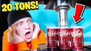 20 TON HYDRAULIC PRESS vs EXPLODING SATISFYING THINGS [upl. by Yorgen114]