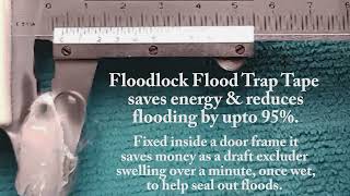 Flood Trap Tape reduced flooding by 95 when tested amp can save energy as you can see in this video [upl. by Treblah687]