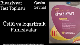 2023 Riyaziyyat Test Toplusu Ədədin loqarifmi Loqarifmin xassələri 1 dən 100 ə dim testtoplusu [upl. by Uyerta]