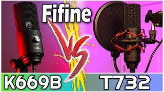 Fifine T732 vs Fifine K669B  Best Budget Mic Kits Face Off  Which is For You [upl. by Akkahs]