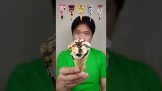 EATING VARIOUS CONE ICE CREAM asmr mukbang [upl. by Akapol780]