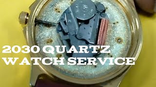 2030 Quartz watch service watch videos watch service watch repair [upl. by Sivi]