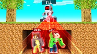 MINECRAFT Speedrunners vs AI HUNTER [upl. by Avirt]