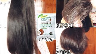 PALMERS COCONUT OIL DEEP CONDITIONING PROTEIN PACK tested amp reviewed  Before And After  Blampf [upl. by Glarum]