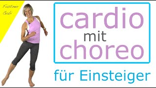 💜 24 min cardio mit Choreografie für Einsteiger  Bewegung im Rhythmus  ohne Geräte im Stehen [upl. by Lynelle]