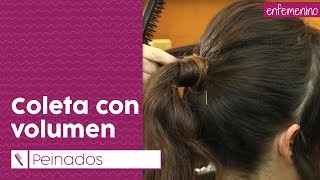 Tutorial cómo hacer una coleta con volumen [upl. by Bekha580]