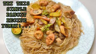 HOW TO COOK PANCIT CANTON WITH BIHON GUISADO PancitRecipe TastethebestbyNorie [upl. by Yentrac]