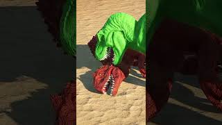 Green TRex vs Spinosaurus vs Indominus Rex shorts dinosaur jurassicworld [upl. by Cleres]