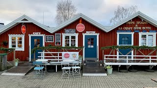 Swedish small town walk Nynäshamn harbor [upl. by Aicital]