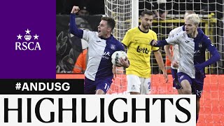 HIGHLIGHTS RSC Anderlecht  Union SaintGilloise  20232024 [upl. by Odnumyer832]