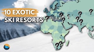 10 Most Exotic Ski Resorts in the World [upl. by Asilana]