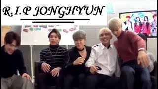 RIP JONGHYUN  BTS AND SHINEE MOMENTS [upl. by Airdnal294]