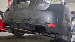 JDM STi Twin Scroll Fujitsubo Exhaust Install and some fluid flushes [upl. by Scornik194]